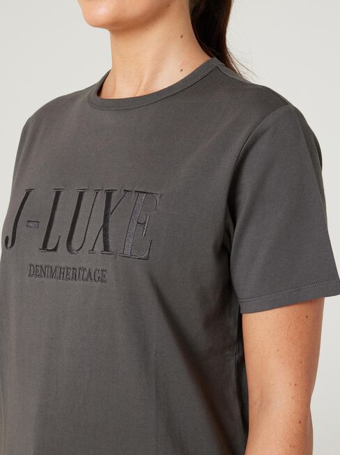 J-Luxe T-Shirt, Charcoal, hi-res