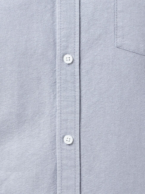 Peyton Long Sleeve Oxford Shirt, Grey, hi-res