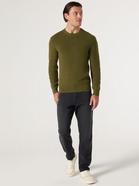 Manchester Rib Knit, Green, hi-res