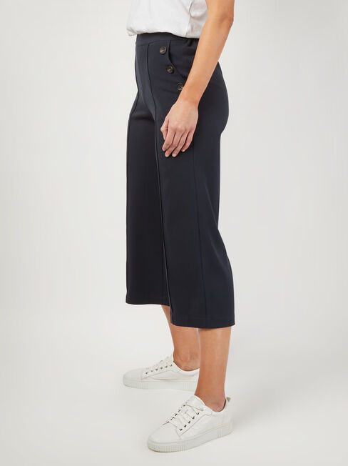 Terri Twill Crop Wide Leg Pant, Blue, hi-res