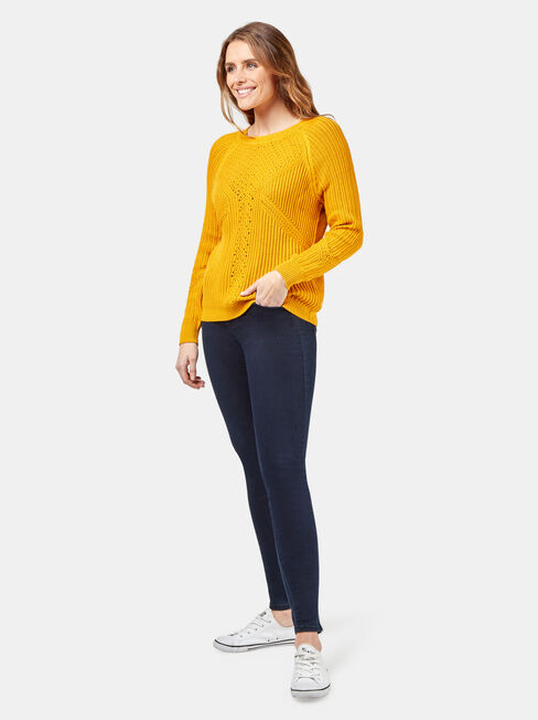 Rhani Stitch Pullover, Yellow, hi-res