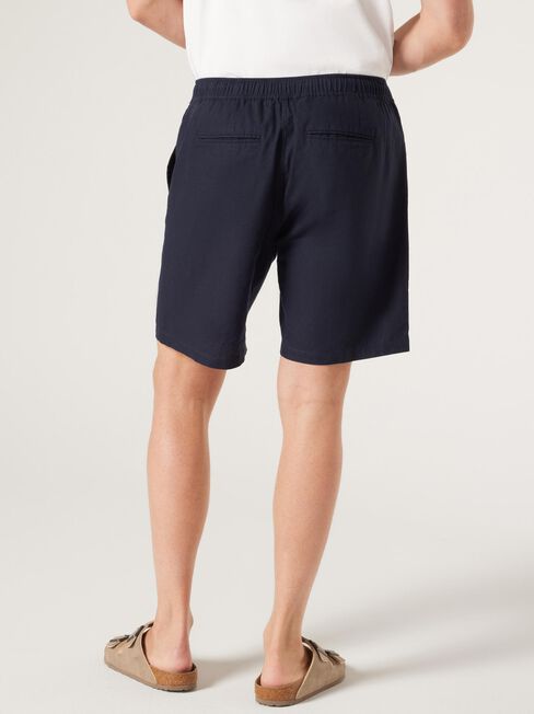 Lewie Linen Short, Blue, hi-res