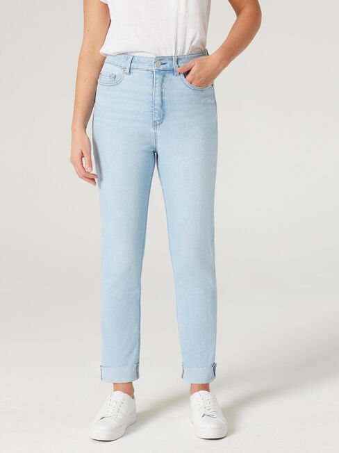 Brooke High Waisted Tapered Crop Jeans