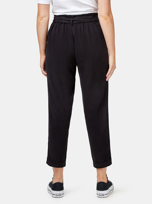 Isadora Paper Bag Pant, Black, hi-res