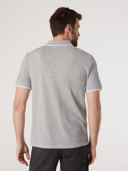 SS Nash Tipped Polo, Grey, hi-res