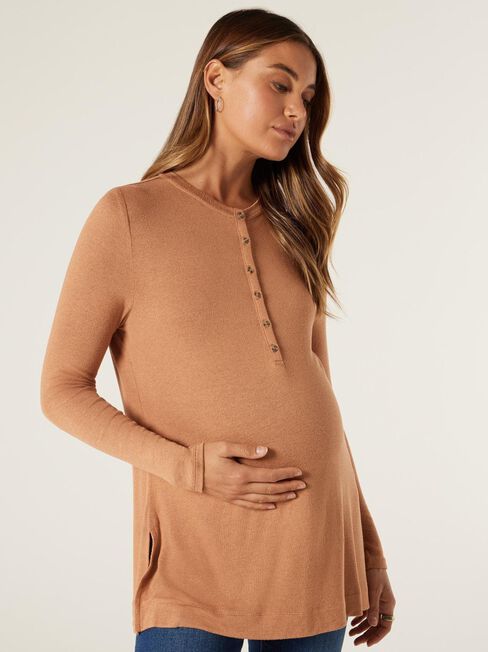 Mia Soft Touch Maternity Henley