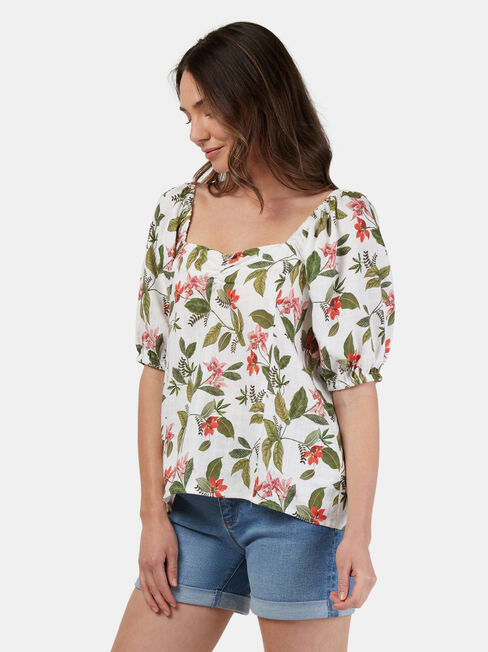 Lucinda Square Neck Top, Multi, hi-res