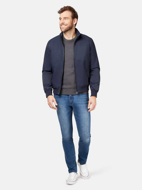 Jed Bomber Jacket, Blue, hi-res