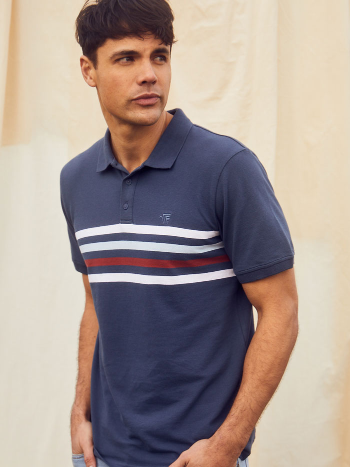 Dion Short Sleeve Print Polo