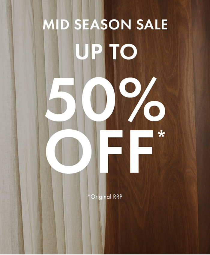 Mid Season Sale - Up to 50% off*