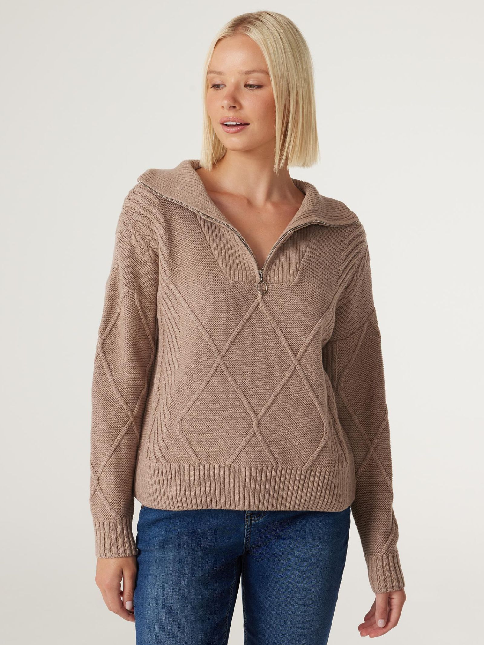 Opal Half Zip Knit Jeanswest