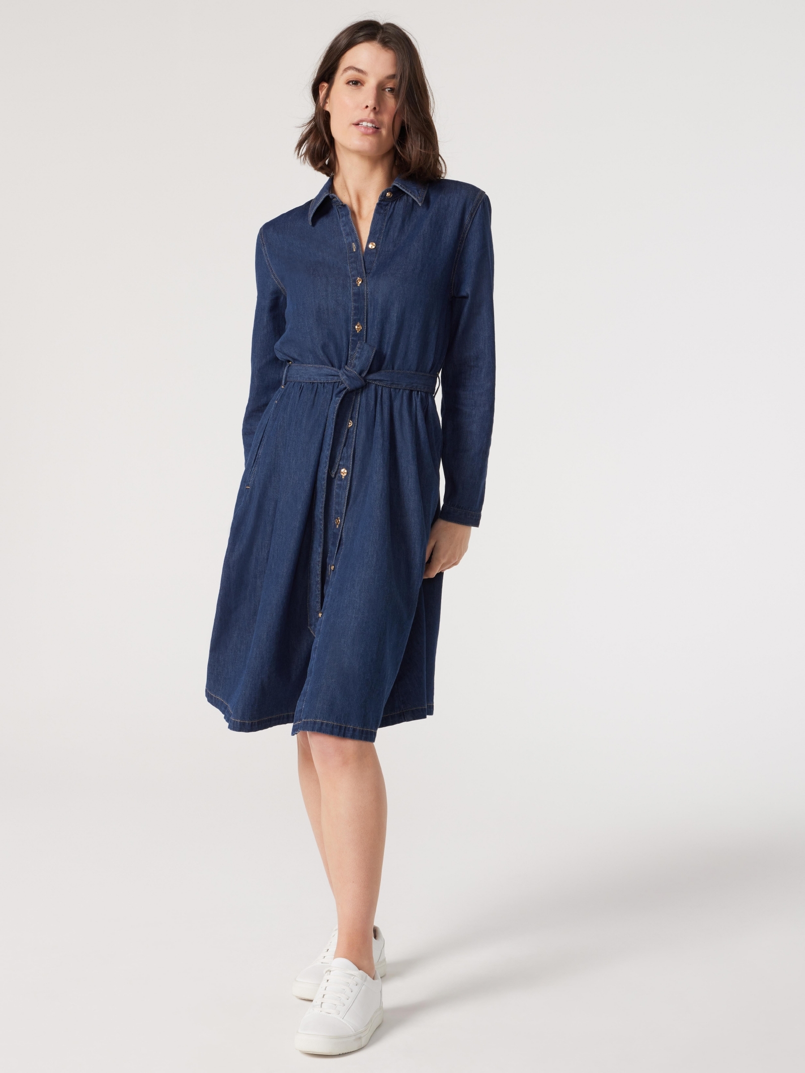 Dominique Denim Shirt Dress