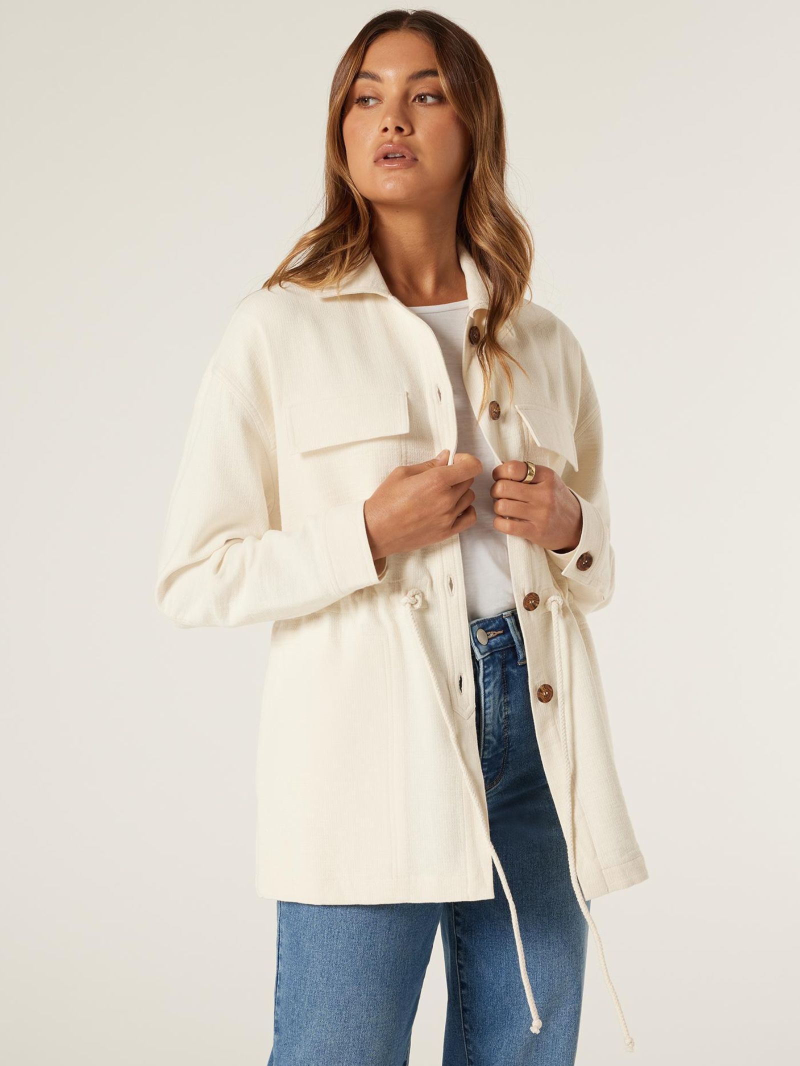 Steph Lightweight Shacket Jeanswest