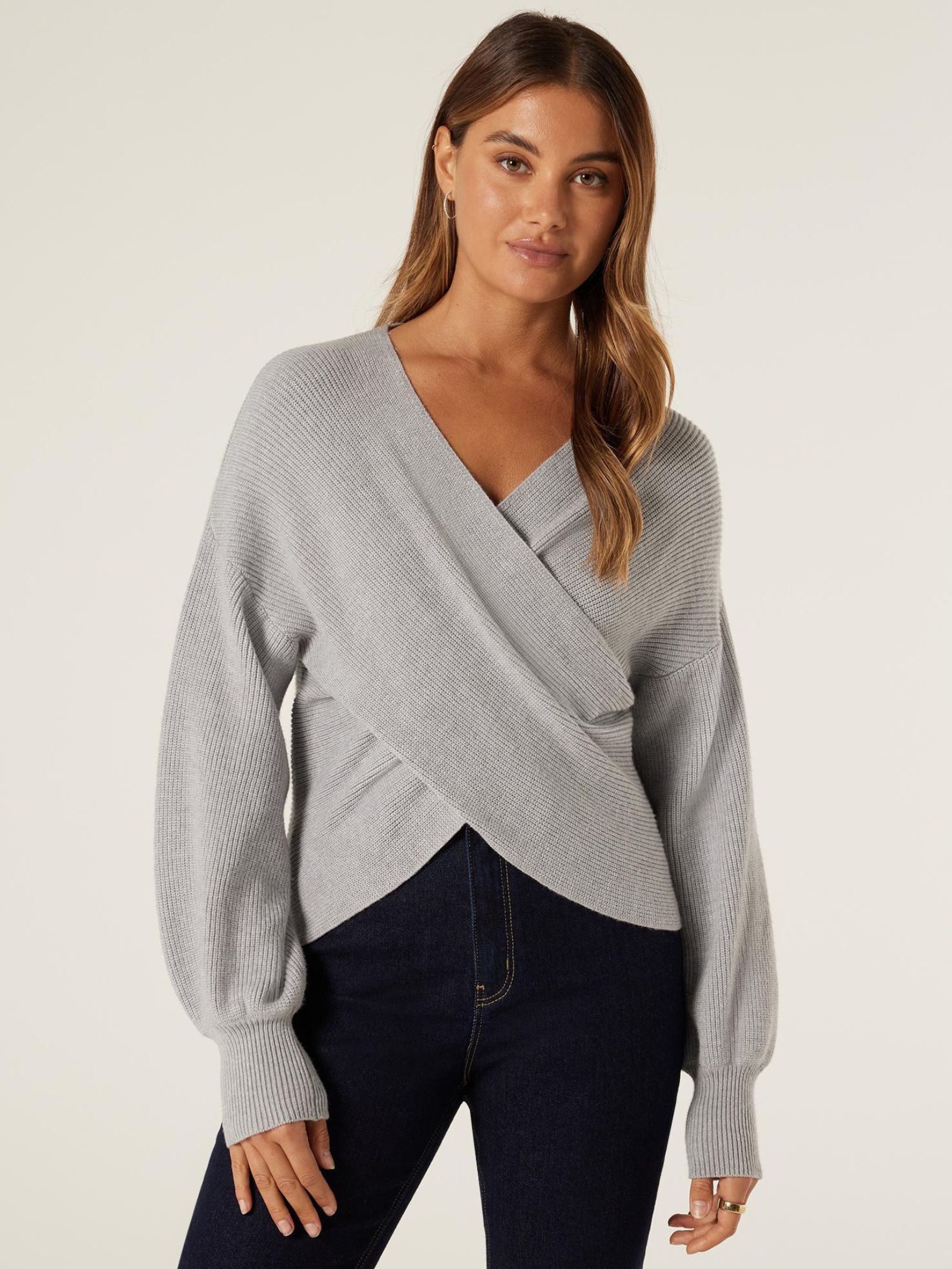 Ruby Rib Cross Front Knit Jeanswest