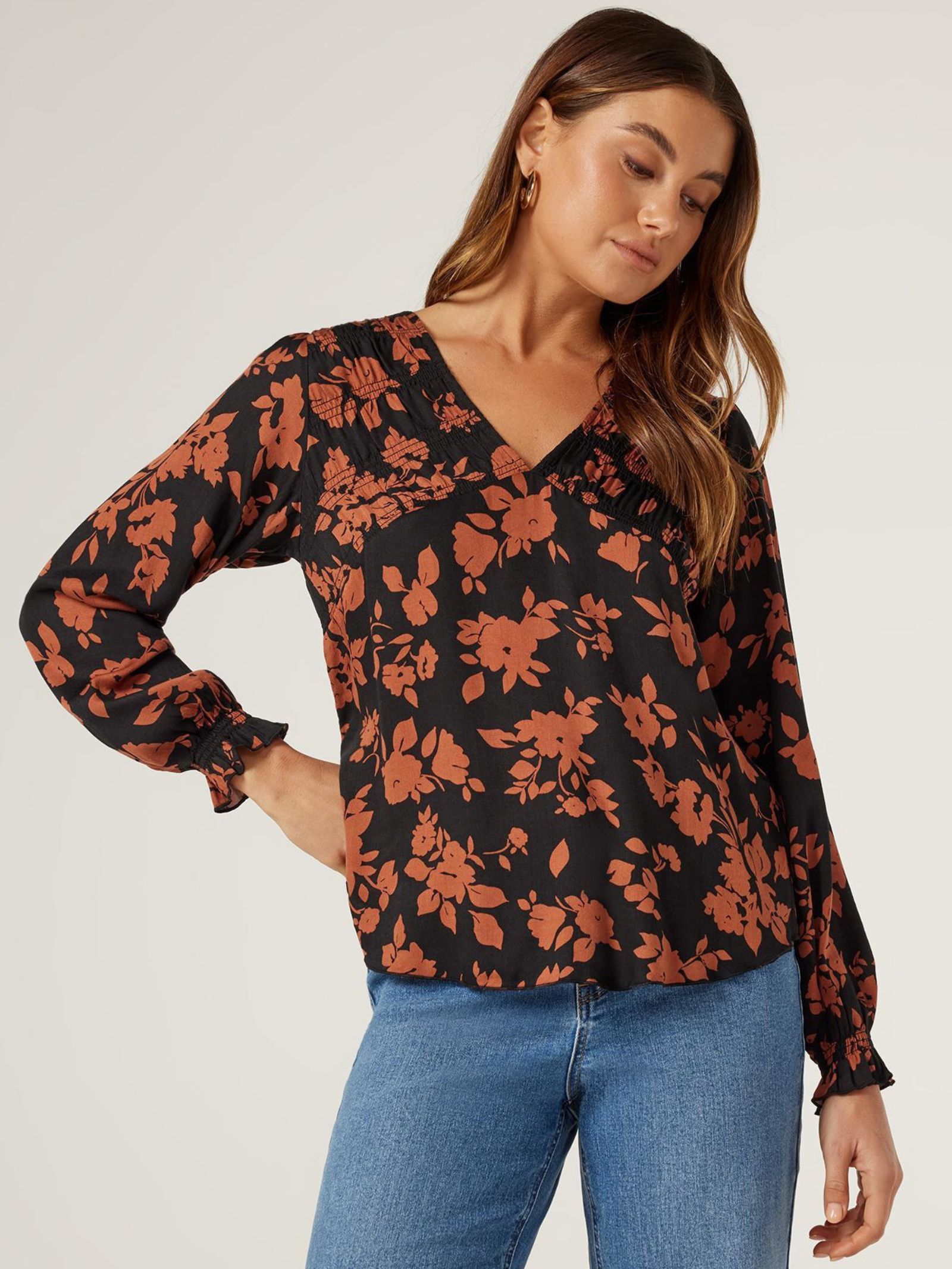 Minnie Shirred Top | Jeanswest Australia