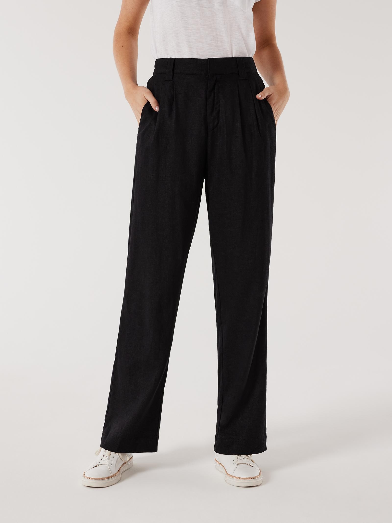 Black linen pants australia discount