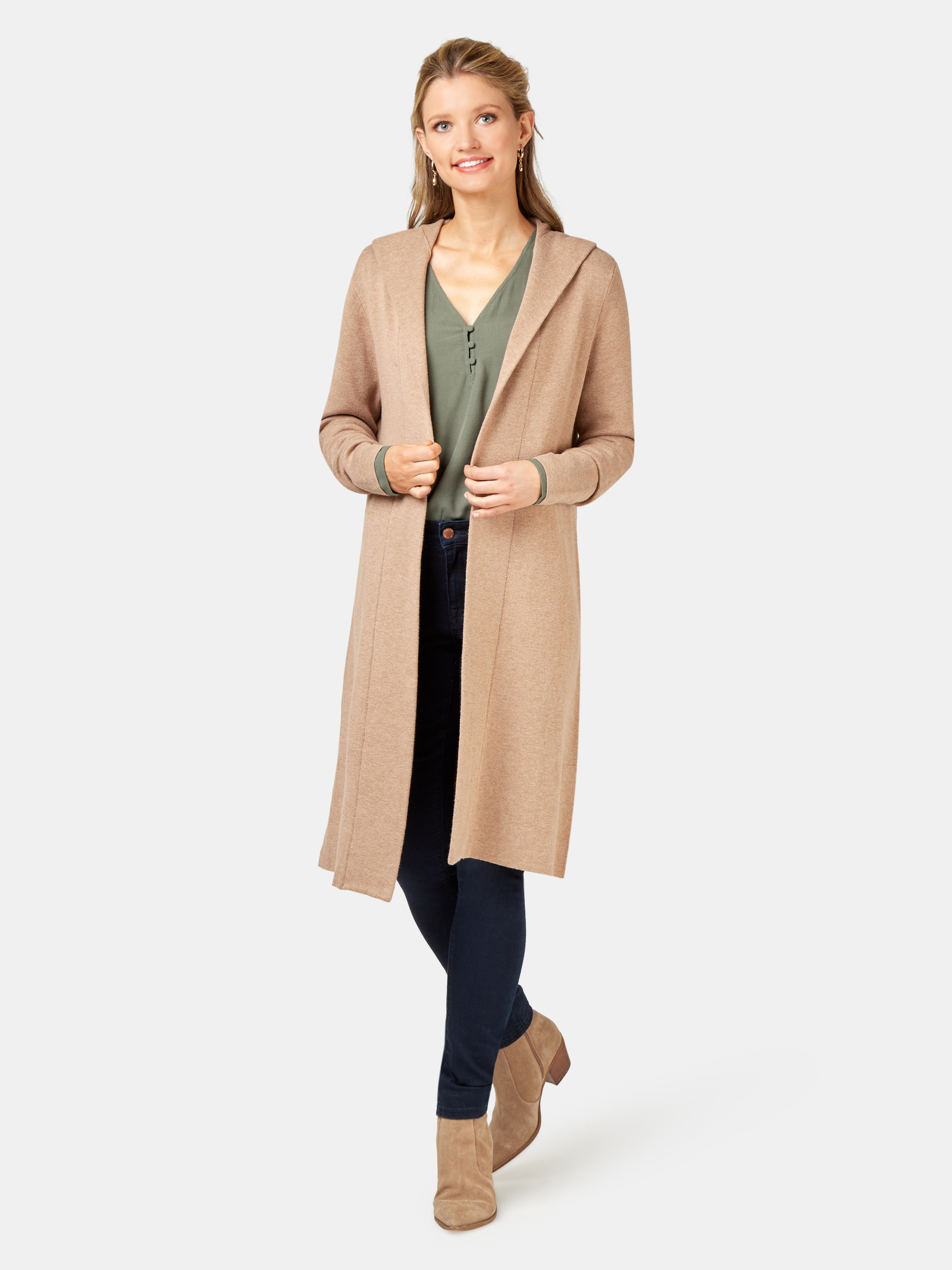 Aisha Hooded Coatigan | Jeanswest