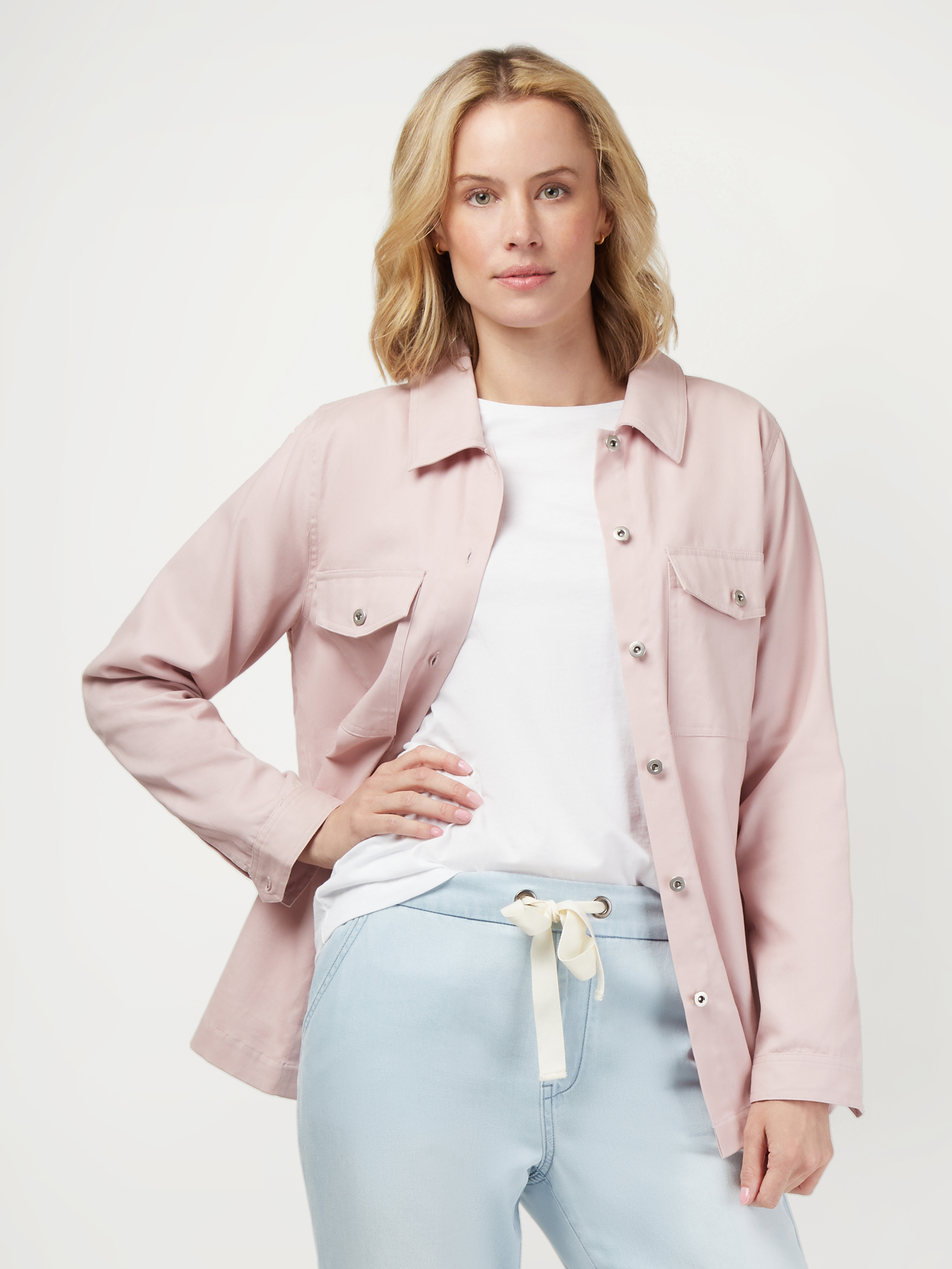 Pink new arrivals shacket womens