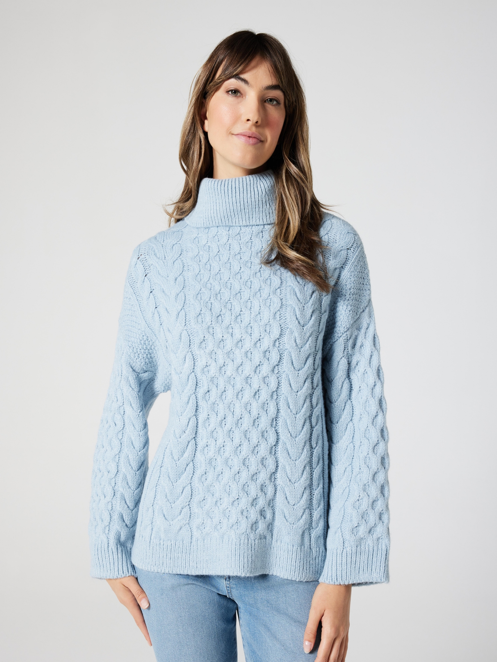 Cowl neck knitted outlet jumper