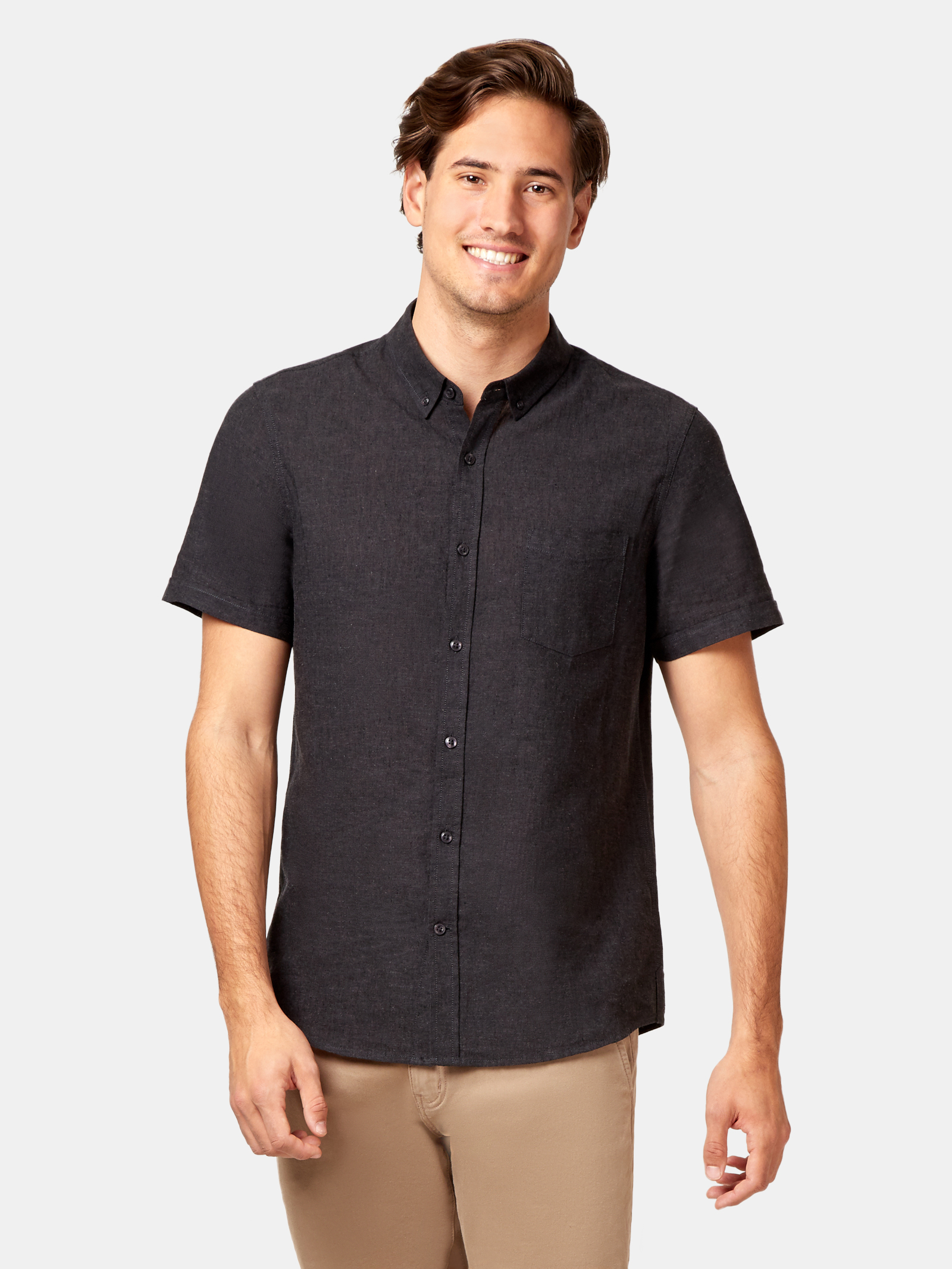 Brando Short Sleeve Textured Shirt | Jeanswest
